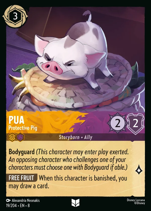 Pua - Protective Pig — Disney Lorcana Character card from The Reign of Jafar