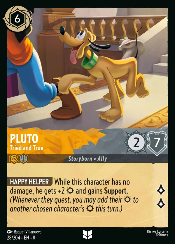 Pluto - Tried and True — Disney Lorcana Character card from The Reign of Jafar