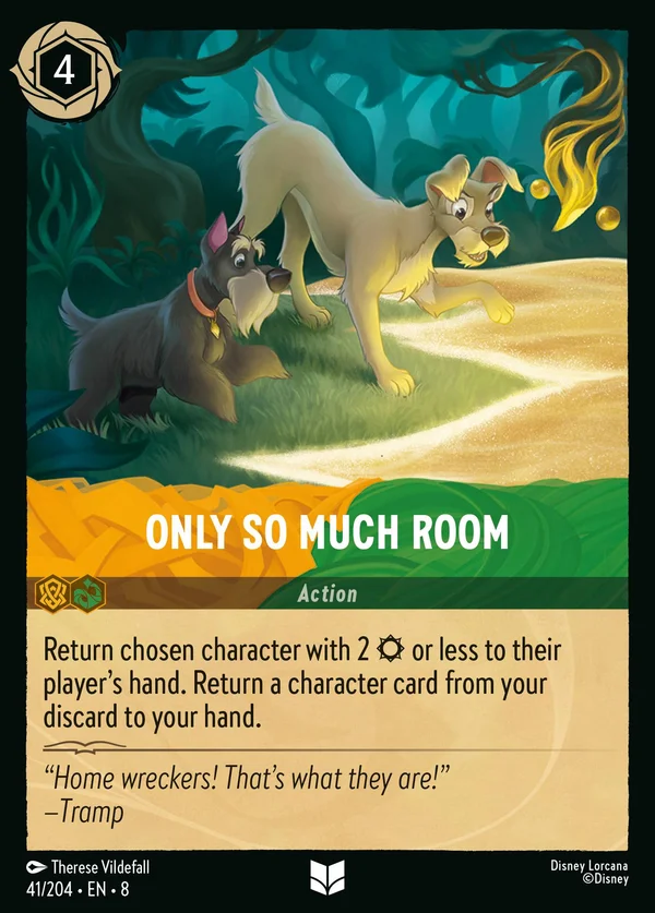 Only So Much Room — Disney Lorcana Action card from The Reign of Jafar