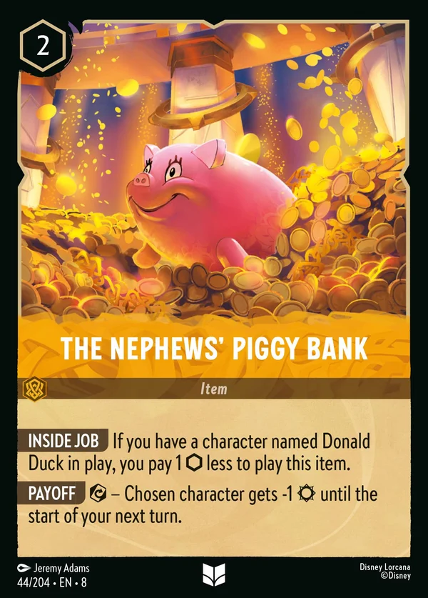 The Nephews' Piggy Bank — Disney Lorcana Item card from The Reign of Jafar