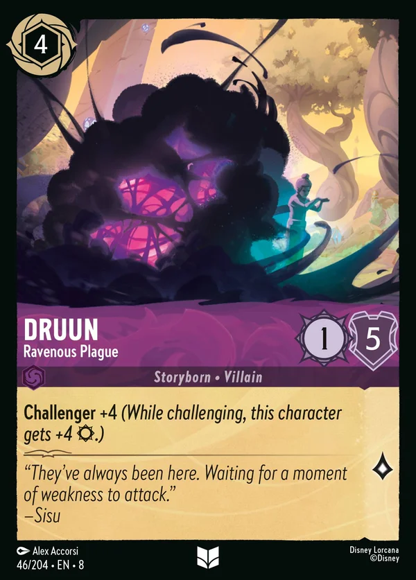 Druun - Ravenous Plague — Disney Lorcana Character card from The Reign of Jafar