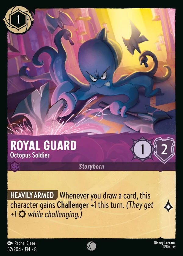 Royal Guard - Octopus Soldier — Disney Lorcana Character card from The Reign of Jafar