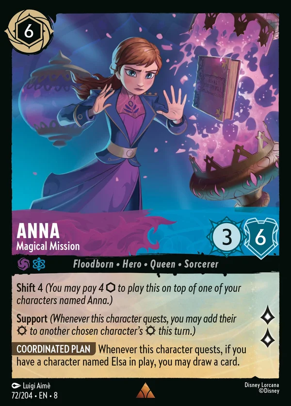 Anna - Magical Mission — Disney Lorcana Character card from The Reign of Jafar