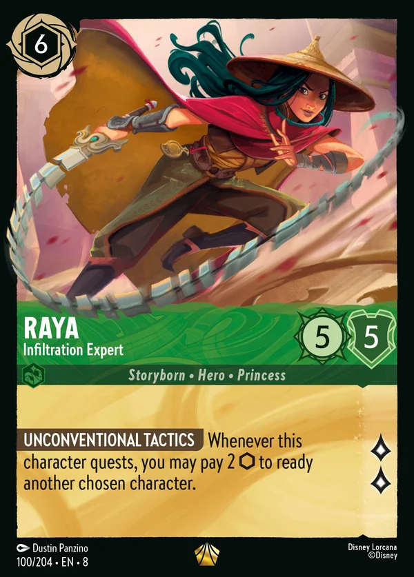 Raya - Infiltration Expert — Disney Lorcana Character card from The Reign of Jafar