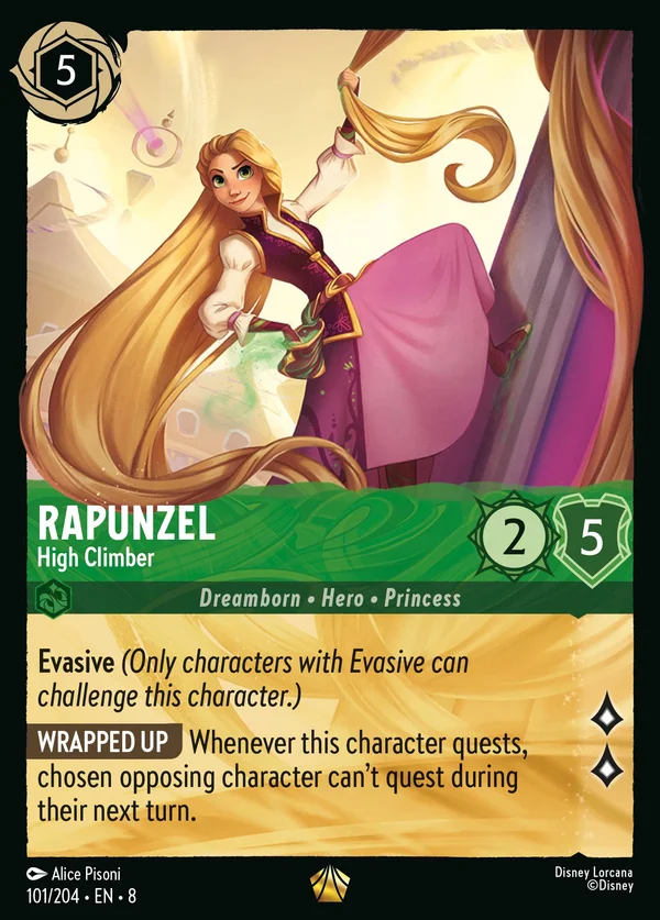 Rapunzel - High Climber — Disney Lorcana Character card from The Reign of Jafar