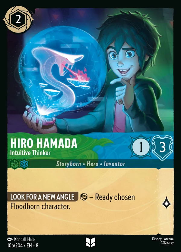 Hiro Hamada - Intuitive Thinker — Disney Lorcana Character card from The Reign of Jafar