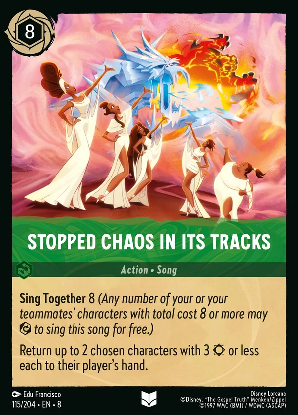 Stopped Chaos in Its Tracks — Disney Lorcana Action card from The Reign of Jafar