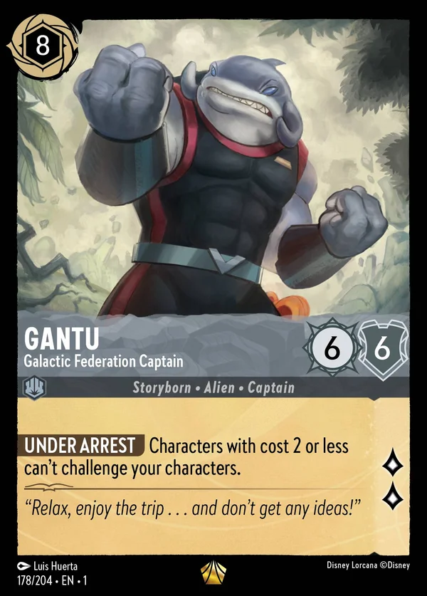 Gantu - Galactic Federation Captain — Disney Lorcana Character card from The First Chapter