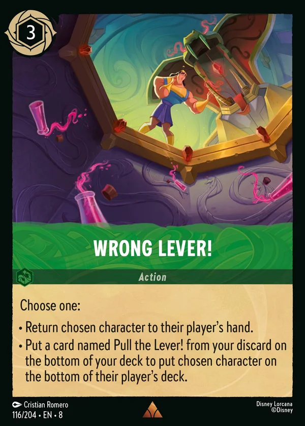 Wrong Lever! — Disney Lorcana Action card from The Reign of Jafar