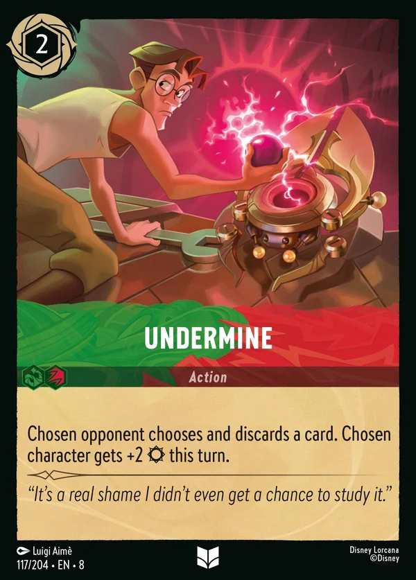 Undermine — Disney Lorcana Action card from The Reign of Jafar