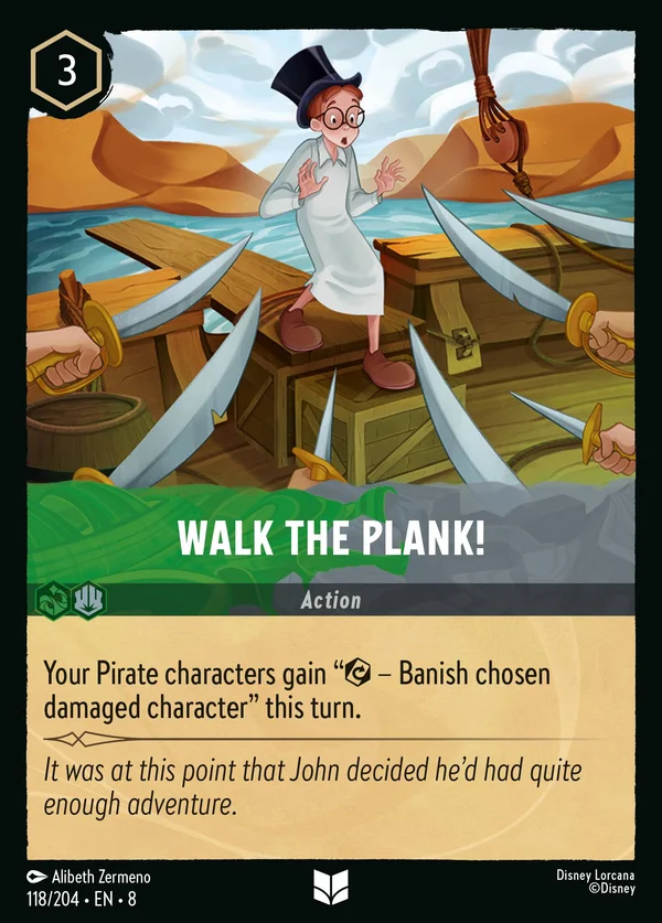 Walk the Plank! — Disney Lorcana Action card from The Reign of Jafar