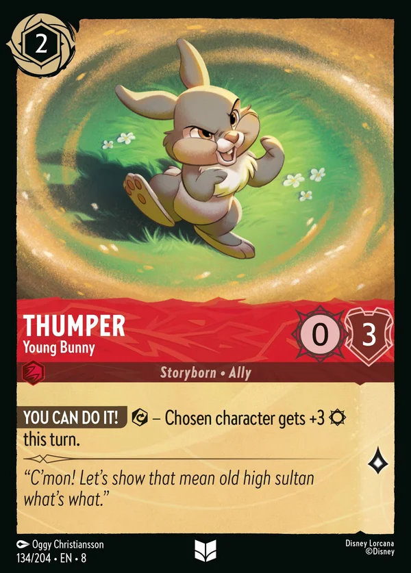 Thumper - Young Bunny — Disney Lorcana Character card from The Reign of Jafar