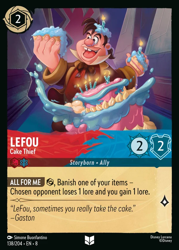 LeFou - Cake Thief — Disney Lorcana Character card from The Reign of Jafar