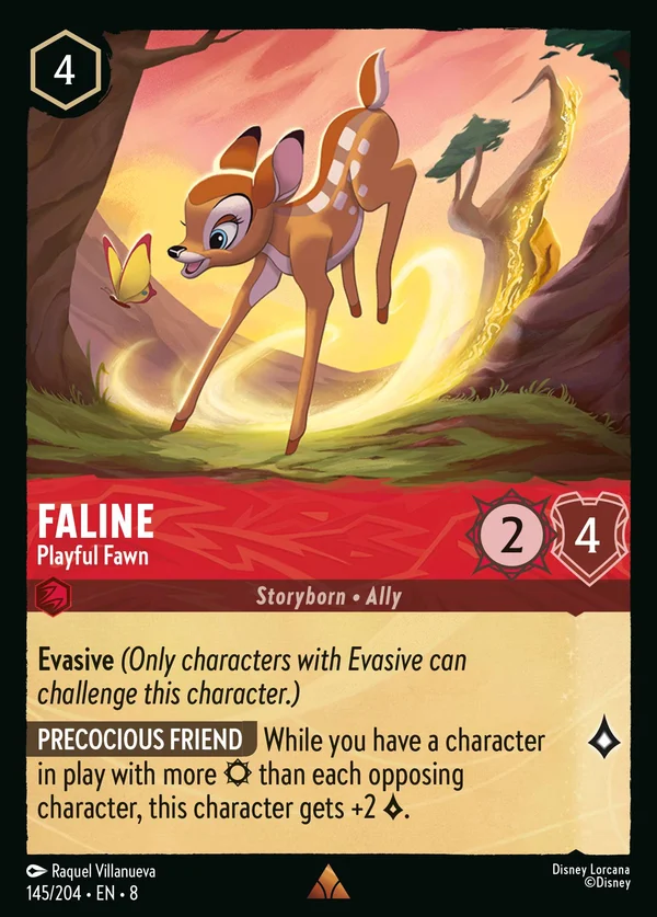 Faline - Playful Fawn — Disney Lorcana Character card from The Reign of Jafar
