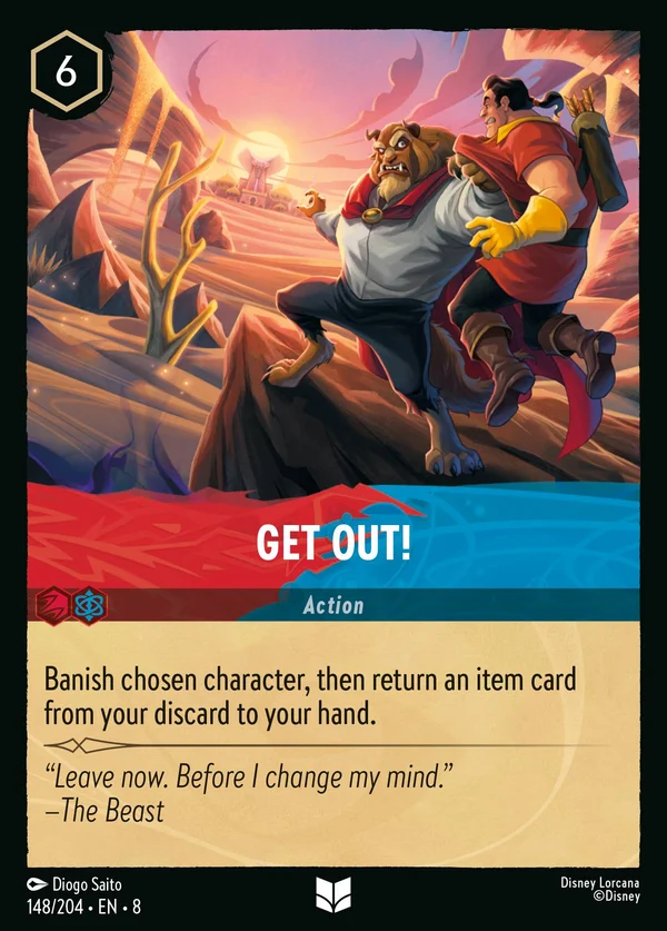 Get Out! — Disney Lorcana Action card from The Reign of Jafar