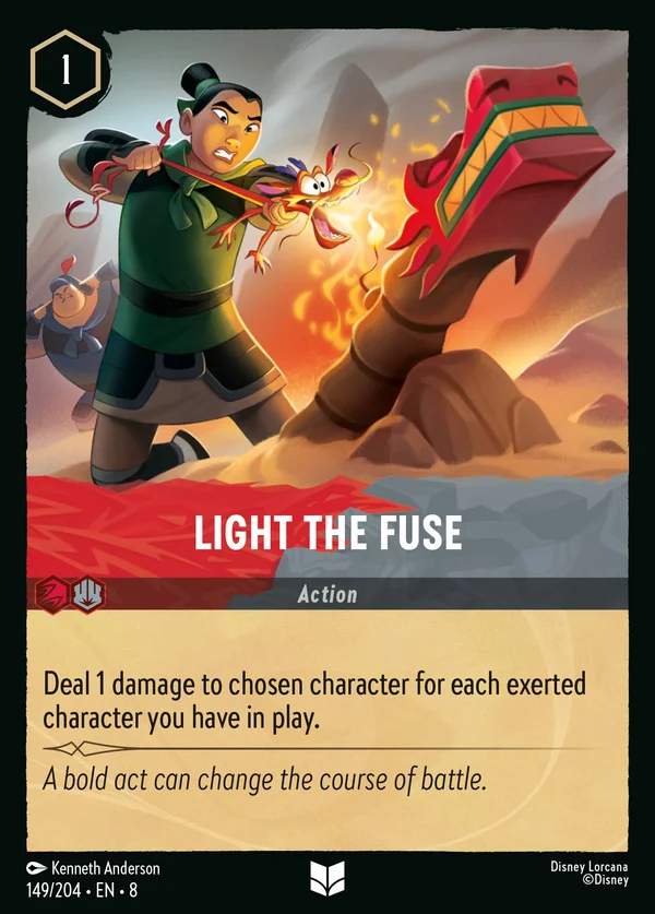 Light the Fuse — Disney Lorcana Action card from The Reign of Jafar