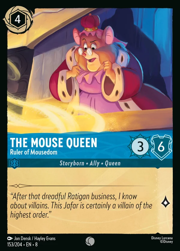 The Mouse Queen - Ruler of Mousedom — Disney Lorcana Character card from The Reign of Jafar