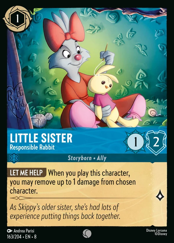 Little Sister - Responsible Rabbit — Disney Lorcana Character card from The Reign of Jafar