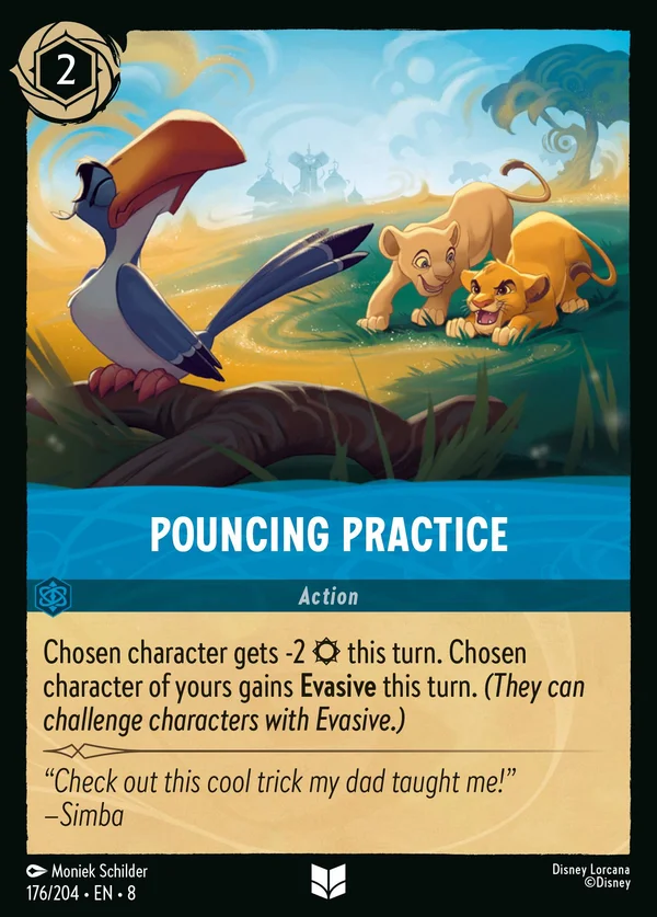 Pouncing Practice — Disney Lorcana Action card from The Reign of Jafar