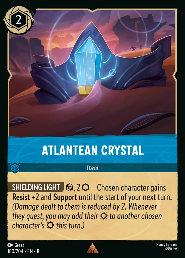 Atlantean Crystal — Disney Lorcana Item card from The Reign of Jafar