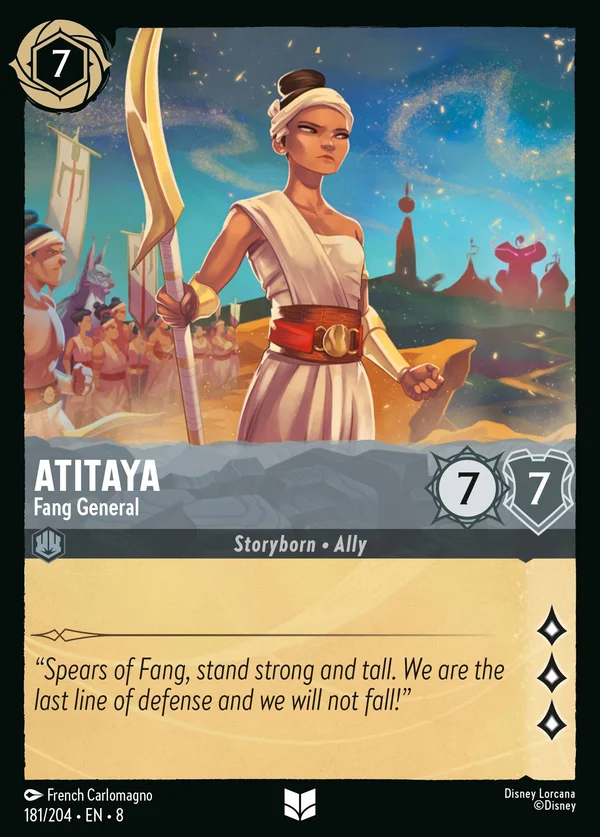 Atitaya - Fang General — Disney Lorcana Character card from The Reign of Jafar