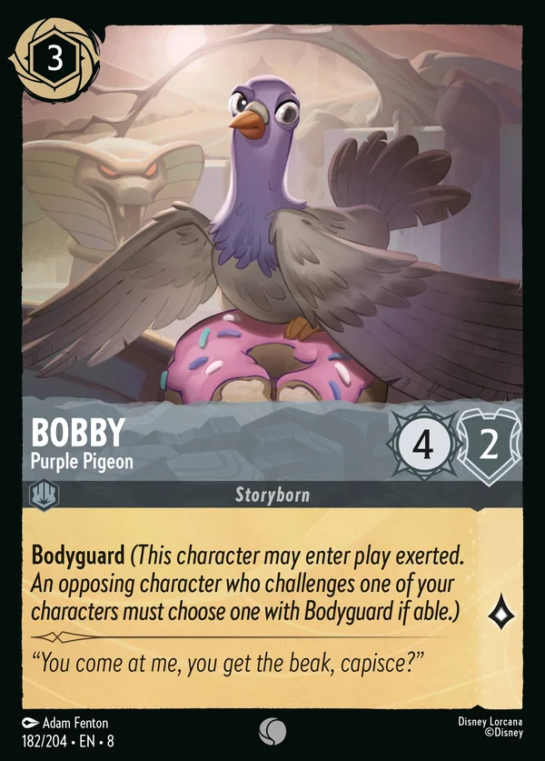 Bobby - Purple Pigeon — Disney Lorcana Character card from The Reign of Jafar