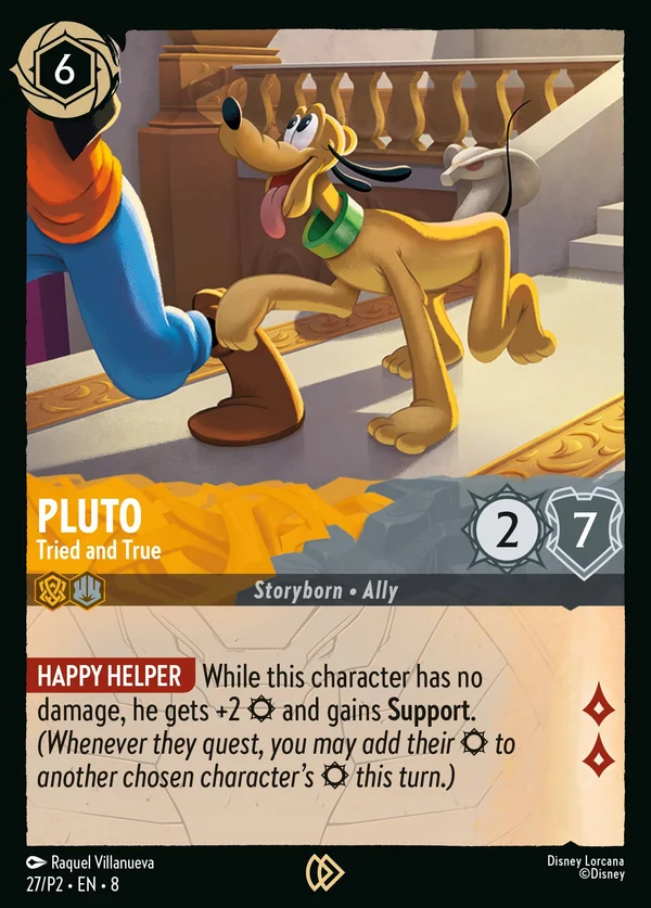 Pluto - Tried and True — Disney Lorcana Character card from The Reign of Jafar
