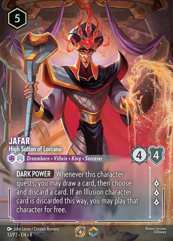 Jafar - High Sultan of Lorcana — Disney Lorcana Character card from The Reign of Jafar