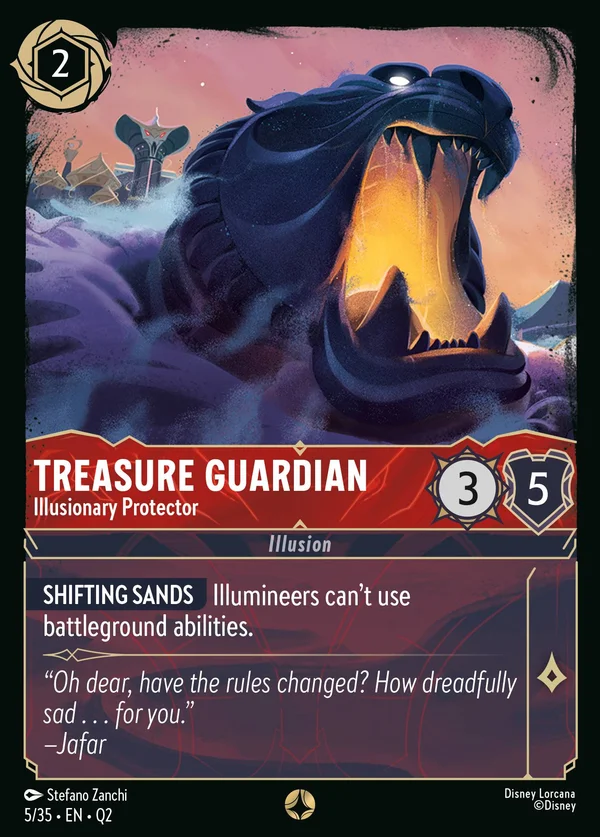 Treasure Guardian - Illusionary Protector — Disney Lorcana Character card from Illumineer's Quest: Palace Heist