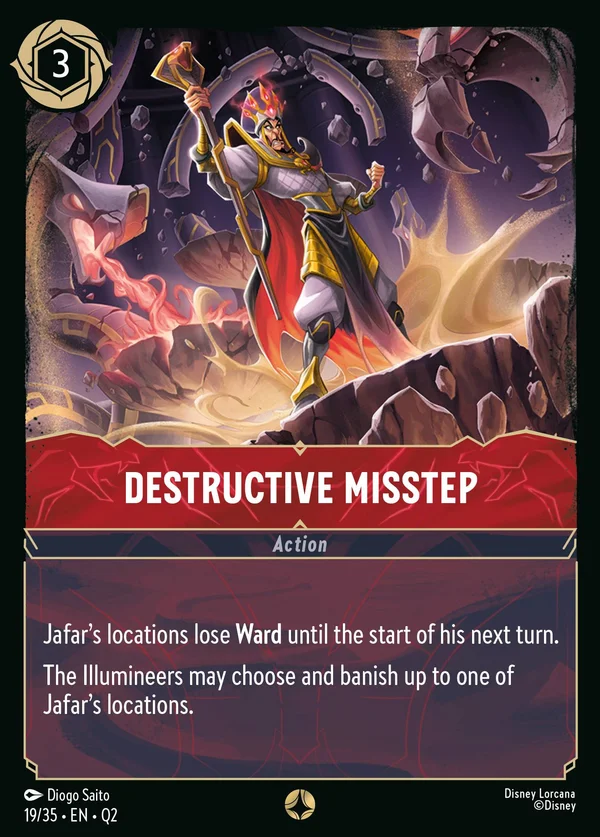 Destructive Misstep — Disney Lorcana Action card from Illumineer's Quest: Palace Heist
