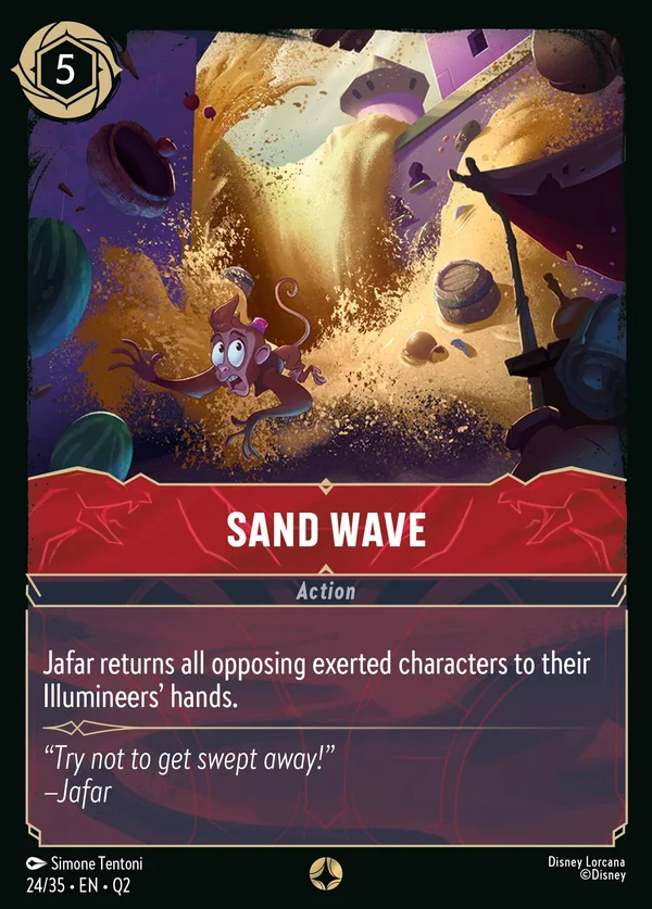 Sand Wave — Disney Lorcana Action card from Illumineer's Quest: Palace Heist