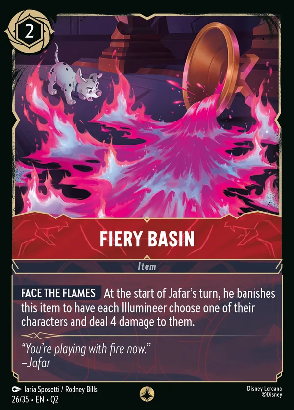 Fiery Basin — Disney Lorcana Item card from Illumineer's Quest: Palace Heist