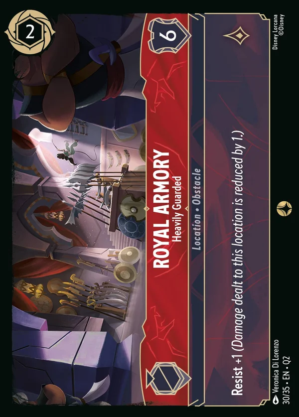 Royal Armory - Heavily Guarded — Disney Lorcana Location card from Illumineer's Quest: Palace Heist