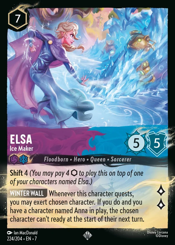 Elsa - Ice Maker — Disney Lorcana Character card from Archazia's Island