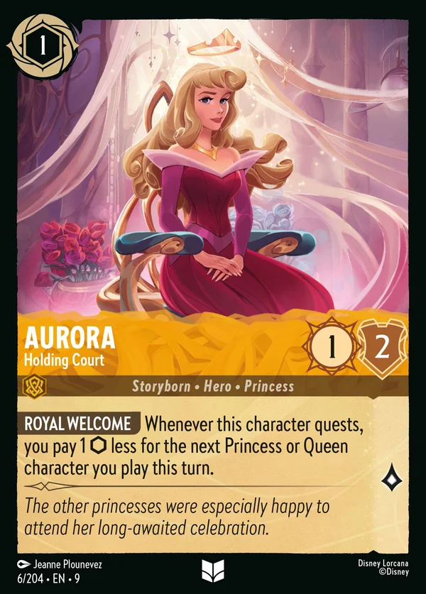 Aurora - Holding Court — Disney Lorcana Character card from Fabled