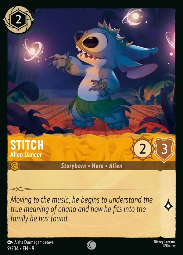 Stitch - Alien Dancer — Disney Lorcana Character card from Fabled