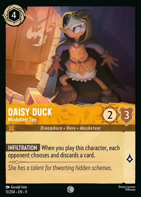 Daisy Duck - Musketeer Spy — Disney Lorcana Character card from Fabled