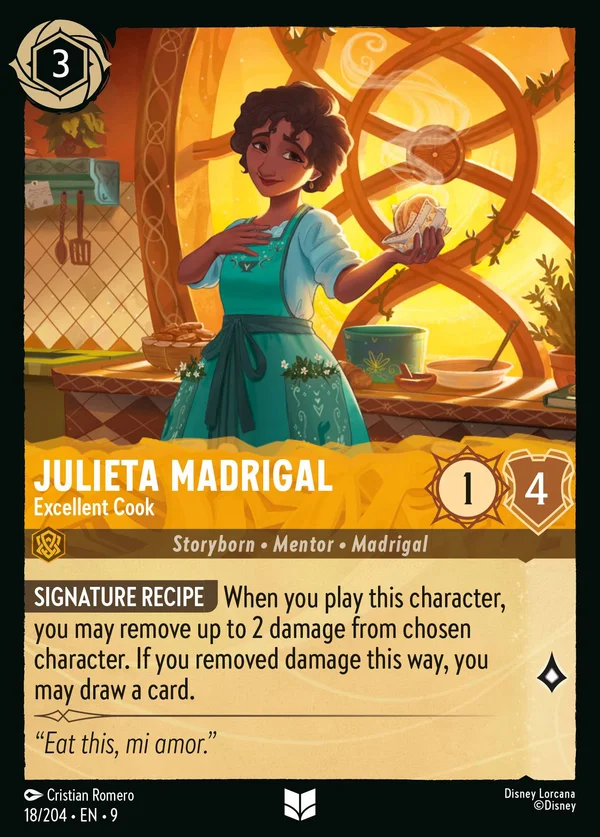 Julieta Madrigal - Excellent Cook — Disney Lorcana Character card from Fabled