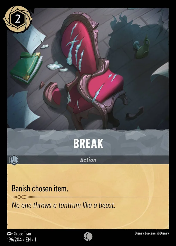 Break — Disney Lorcana Action card from The First Chapter