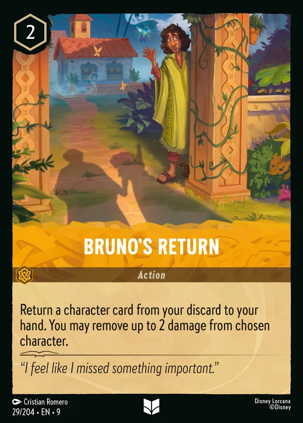 Bruno's Return — Disney Lorcana Action card from Fabled
