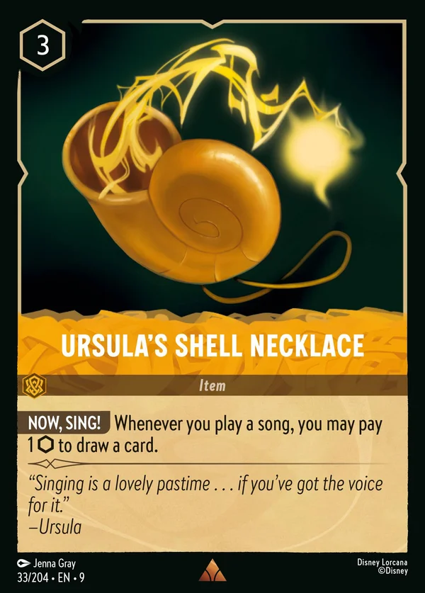 Ursula's Shell Necklace — Disney Lorcana Item card from Fabled
