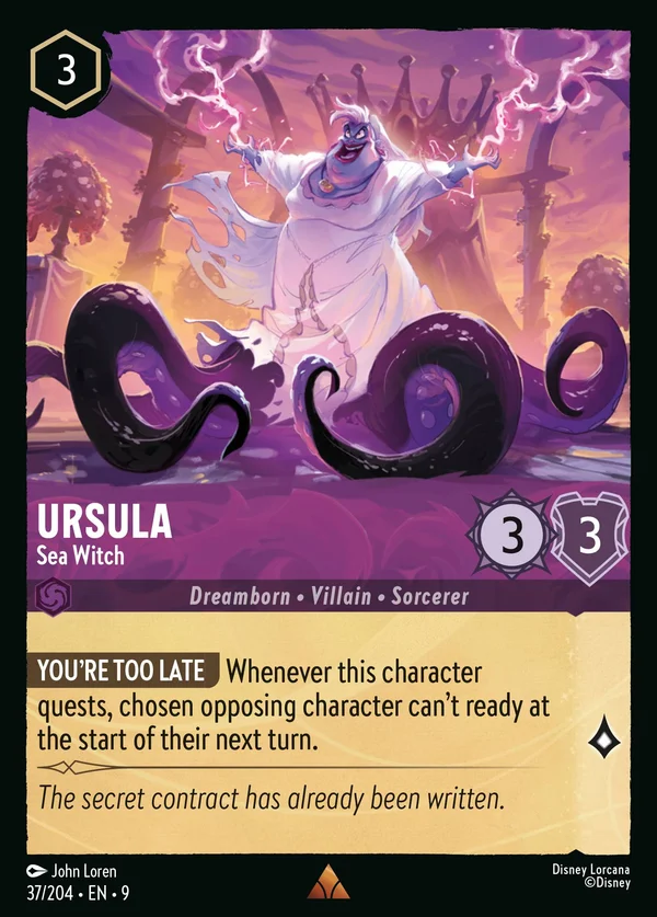 Ursula - Sea Witch — Disney Lorcana Character card from Fabled
