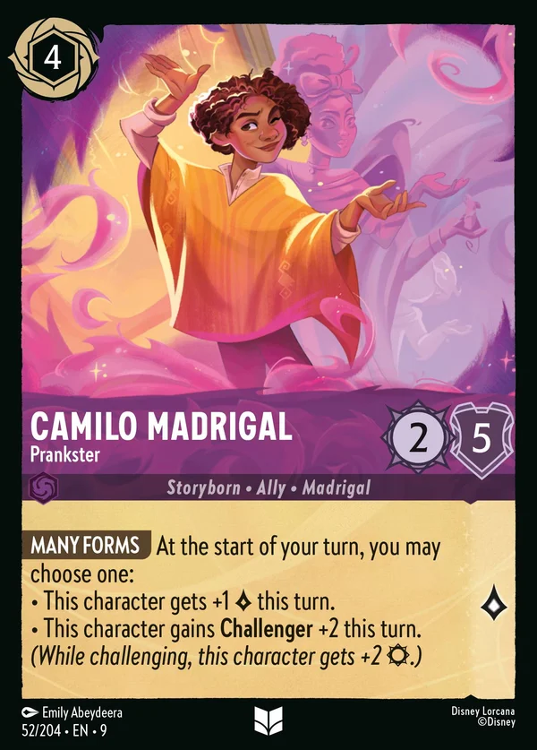 Camilo Madrigal - Prankster — Disney Lorcana Character card from Fabled