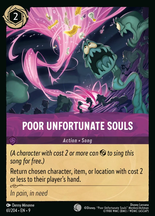 Poor Unfortunate Souls — Disney Lorcana Action card from Fabled