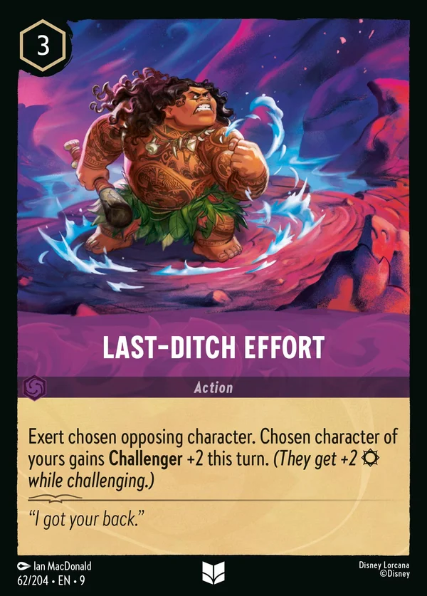 Last-Ditch Effort — Disney Lorcana Action card from Fabled