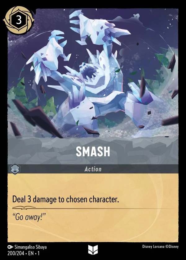 Smash — Disney Lorcana Action card from The First Chapter