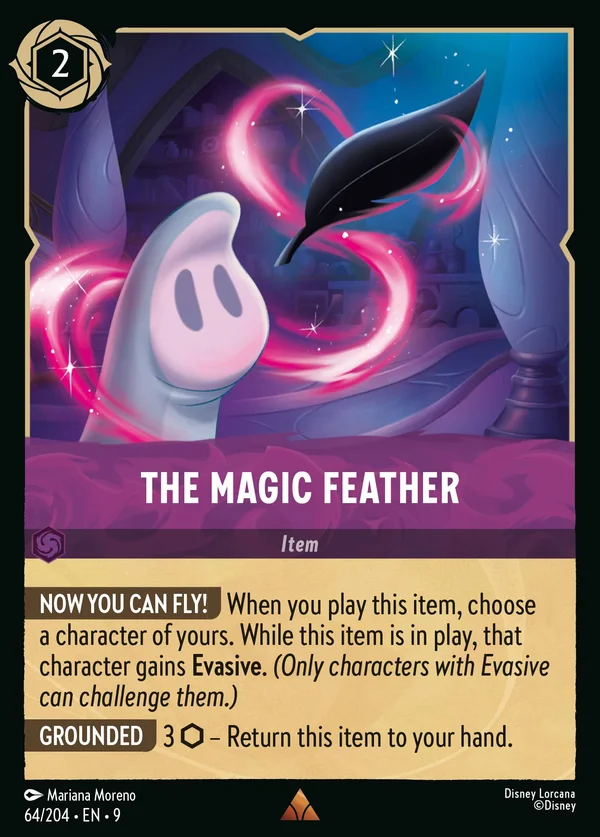 The Magic Feather — Disney Lorcana Item card from Fabled