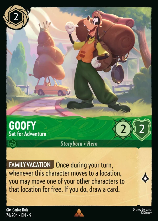 Goofy - Set for Adventure — Disney Lorcana Character card from Fabled
