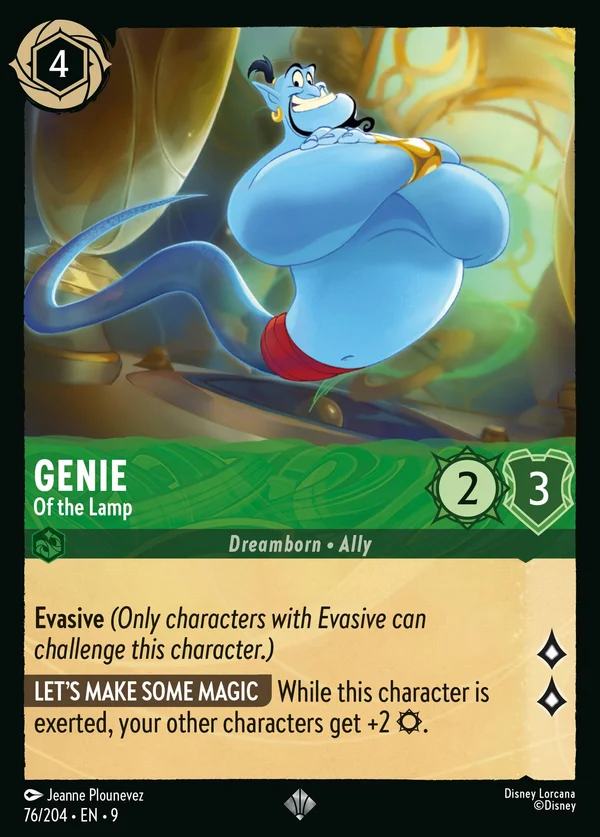 Genie - Of the Lamp — Disney Lorcana Character card from Fabled