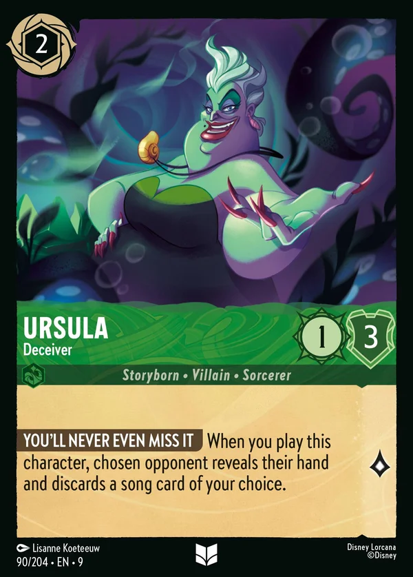 Ursula - Deceiver — Disney Lorcana Character card from Fabled